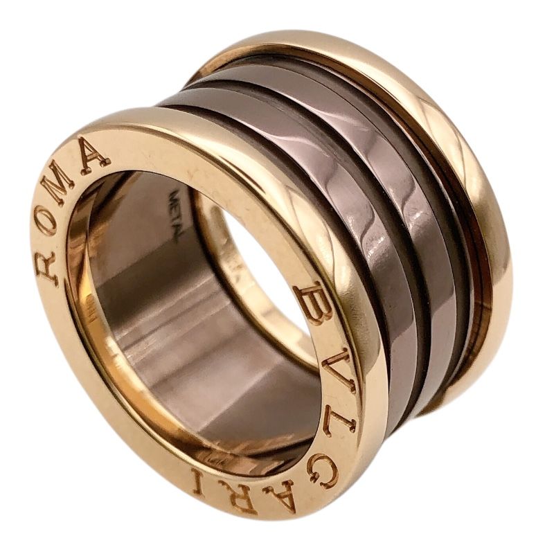 ブルガリ BVLGARI ビーゼロワンリング4バンド M ゴールド 750PG|メタル ジュエリー