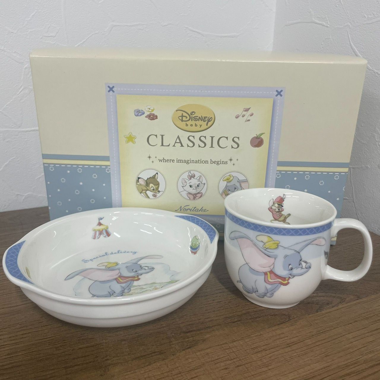 NORITAKE ノリタケ×ディズニー ベビー食器セット ダンボ 4点セット Disney CLASSICS