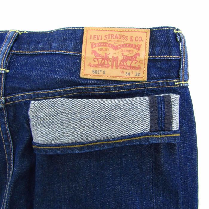 リーバイス デニムパンツ ジーンズ ジーパン 501 S ストレッチ ブランド ボトムス メンズ W 34|L インディゴ Levi