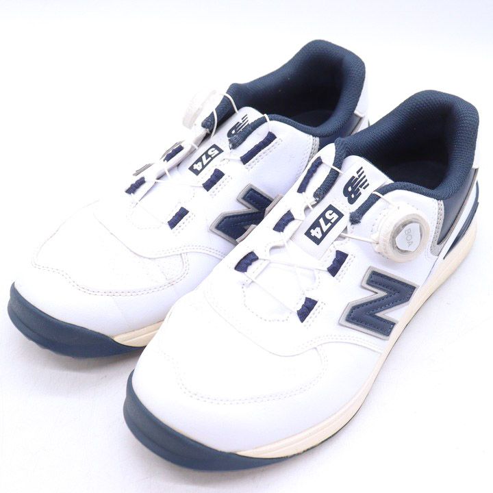 ニュー ンス ゴルフシューズ スパイクレス 574 シューズ 靴 白 レディース 24 ホワイト BALANCE