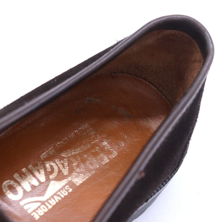  フェラガモ ガンチーニ ビットローファー レザー スリッポン シューズ ブランド 靴 メンズ ブラウン FERRAGAMO モカシン デッキシューズ ブーツ 革靴
