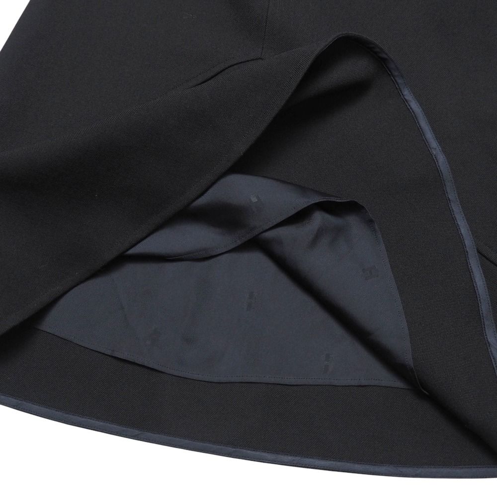  HERMES エルメス スカート サイズ34 ベルト装飾 切替フ タイト ひざ丈 ブランド古着 |RA 6567 タイトスカート ひざ丈スカート