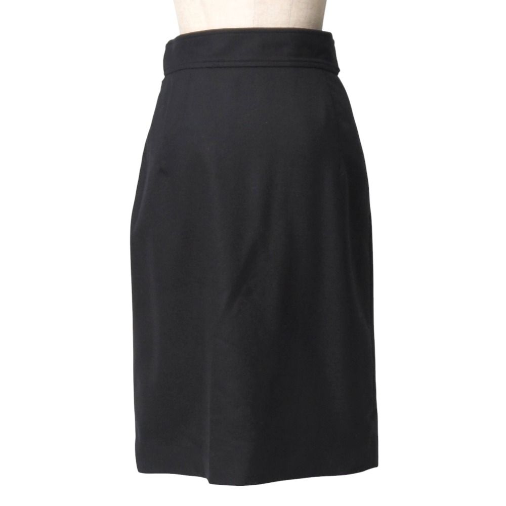 HERMES エルメス スカート サイズ34 ベルテッド インバーテッドプリーツ ひざ丈 フランス製 ブランド古着 20251106|RA6568