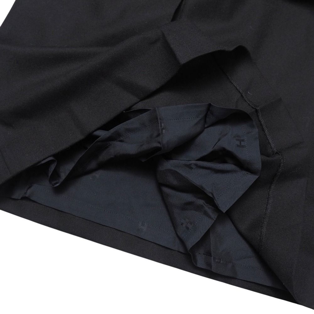 HERMES エルメス スカート サイズ34 ベルテッド インバーテッドプリーツ ひざ丈 フランス製 ブランド古着 20251106|RA6568 GULLKHAN_COM