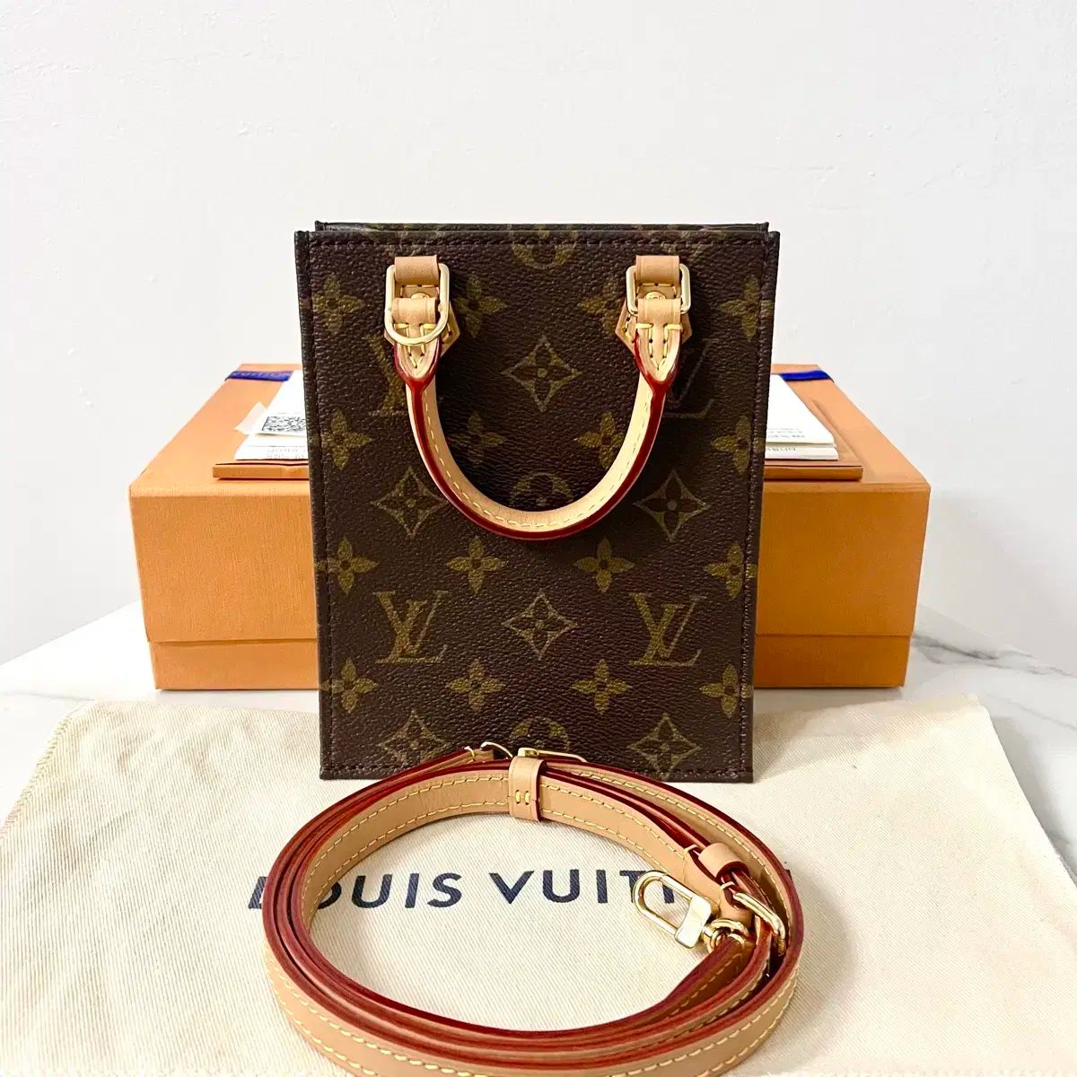 S 級|フルセット Louis Vuitton ルイヴィトン モノグラム プチ サックプラ クロスバック バッグ