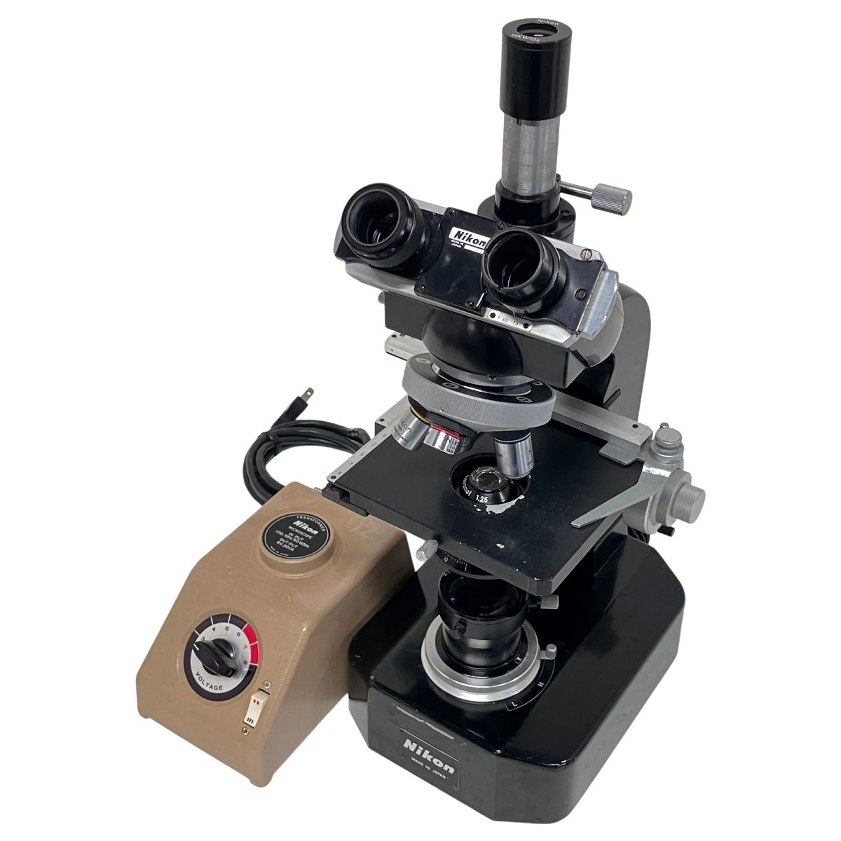 NIKON S型 生物顕微鏡 三眼 光学機器 マイクロスコープ ニコン ジャンク F10597478