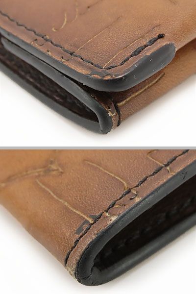 ベルルッティ Berluti カリグラフィ オリジン スクリット レザー コインパース コインケース 小銭入れ 財布 ブラウン ヴェネチアレザー