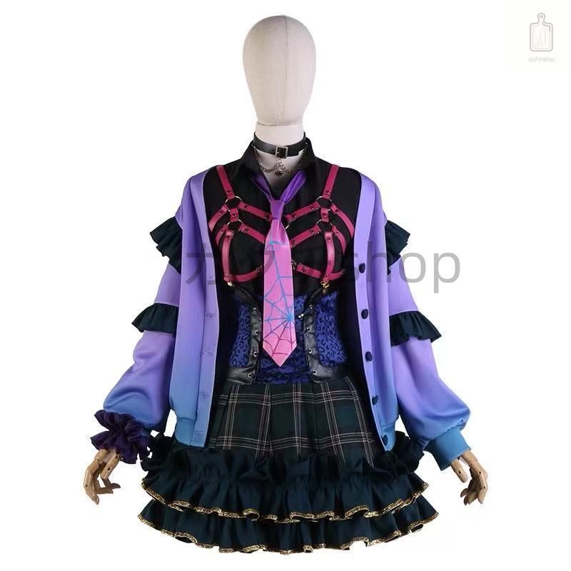バーチャル VTuber 狂蘭 メロコ コスプレ衣装 Meloco Kyoran cosplayウィッグ靴 仮装 制服 イベント クリスマス ハロウィン ステー