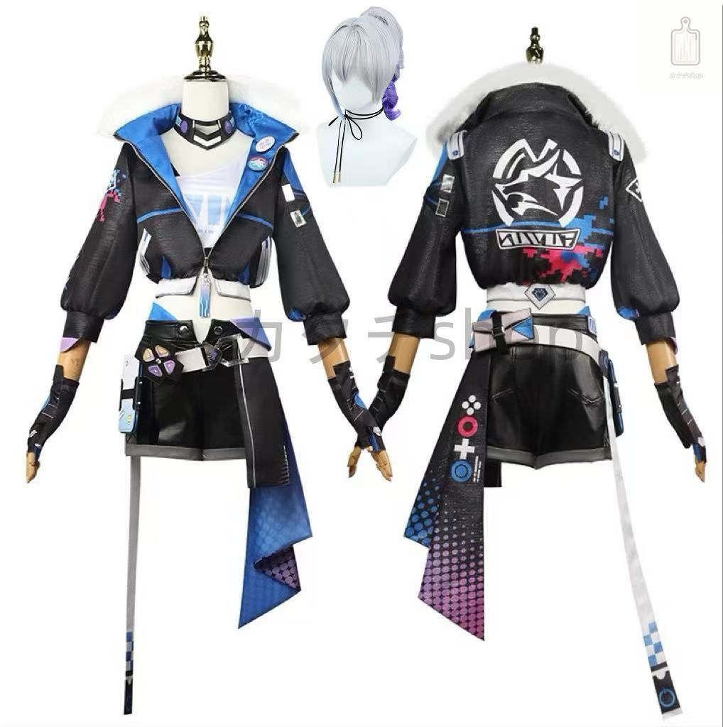 崩壊スターレイル 銀狼 ぎんろう コスプレ衣装 cosplay仮装 メガネ付き ウィッグ イベント ステージ服 舞台 ハロウィン クリスマス