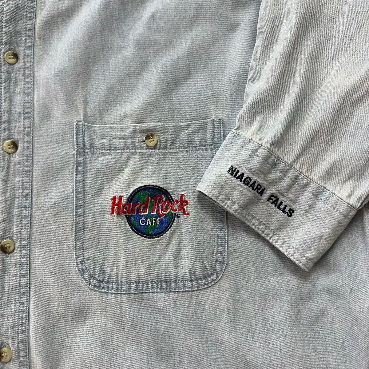  ハードロックカフェ デニム シャツ XL その他 長袖シャツ