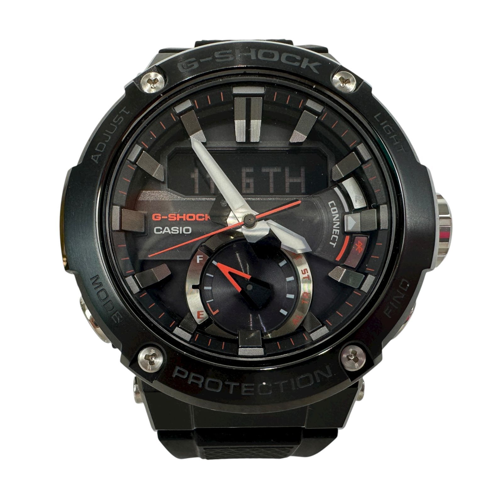 CASIO カシオ G SHOCK GST B 200 1 AJF スマートフォン連携自動時刻修正 ソーラー 時計 タフソーラー Gショック カーボン素材 小型軽量 腕時計 メンズ 品 AB 9356