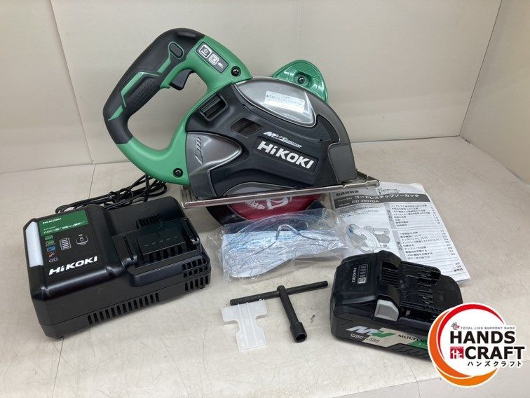♪ハイコーキ 充電式チップソー バッテリー1個 充電器 ケース付 CD3607DA WP HiKOKI
