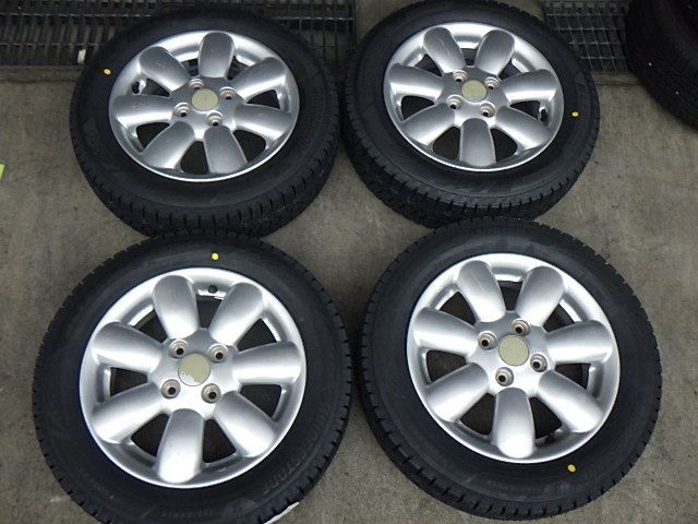 2410 460 スズキ ラパン アルミホイール＆ スタッドレスタイヤ 155 65 R 14 ４本セット