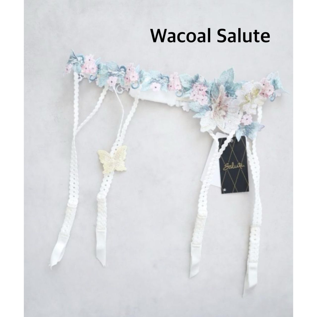 店舗 品 製 Wacoal Salute ワコールサルート 19G おやゆび姫 ガーターベルト 日本製 M 送料込み 6460082
