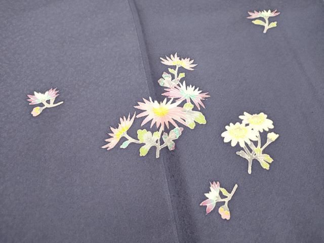 平和屋着物○本加賀友禅作家 稲手明仁 訪問着 枝花文 紅掛花色 正絹