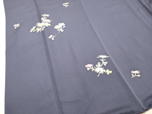 平和屋着物○本加賀友禅作家 稲手明仁 訪問着 枝花文 紅掛花色 正絹