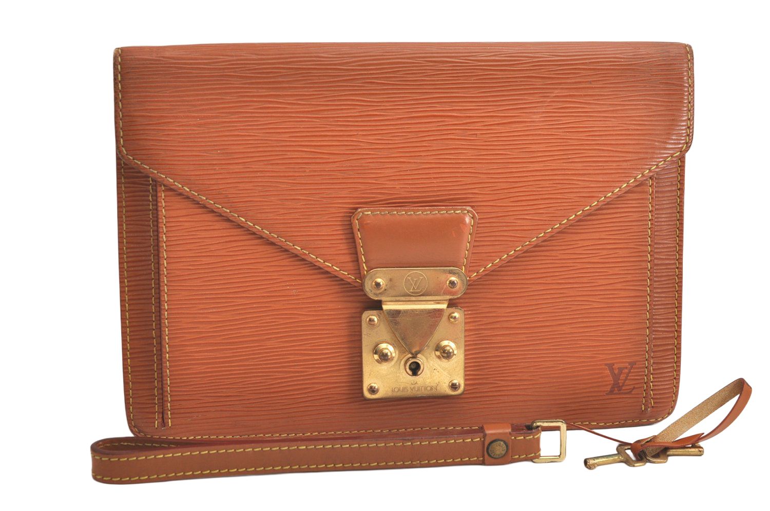 LOUIS VUITTON ルイヴィトン エピ セリエ ドラゴンヌ クラッチバッグ ブラウン M52618 LV 3992N