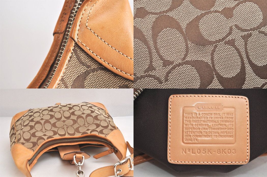 COACH コーチ シグネチャー ショルダーバッグ 財布 キャンバス レザー