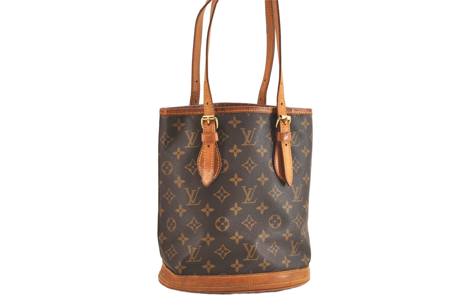 LOUIS VUITTON ルイヴィトン モノグラム バケット PM ショルダートートバッグ M42238 ジャンク 4022N