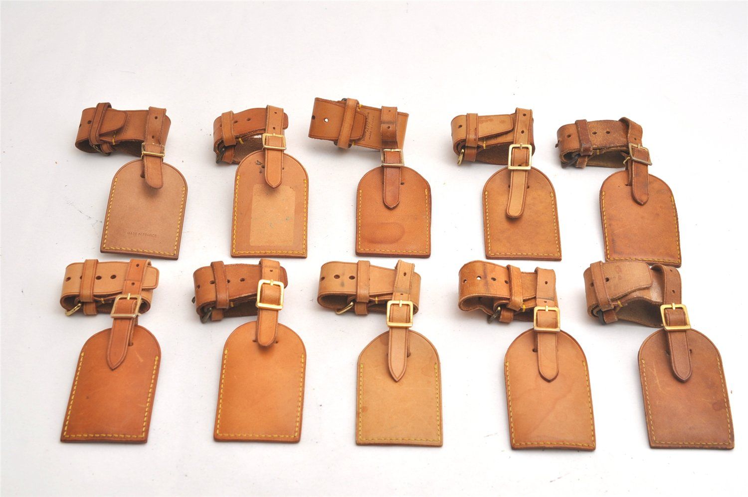 LOUIS VUITTON ルイヴィトン ネームタグ ハンドル ホルダー ベージュ 10セット LV 4035N