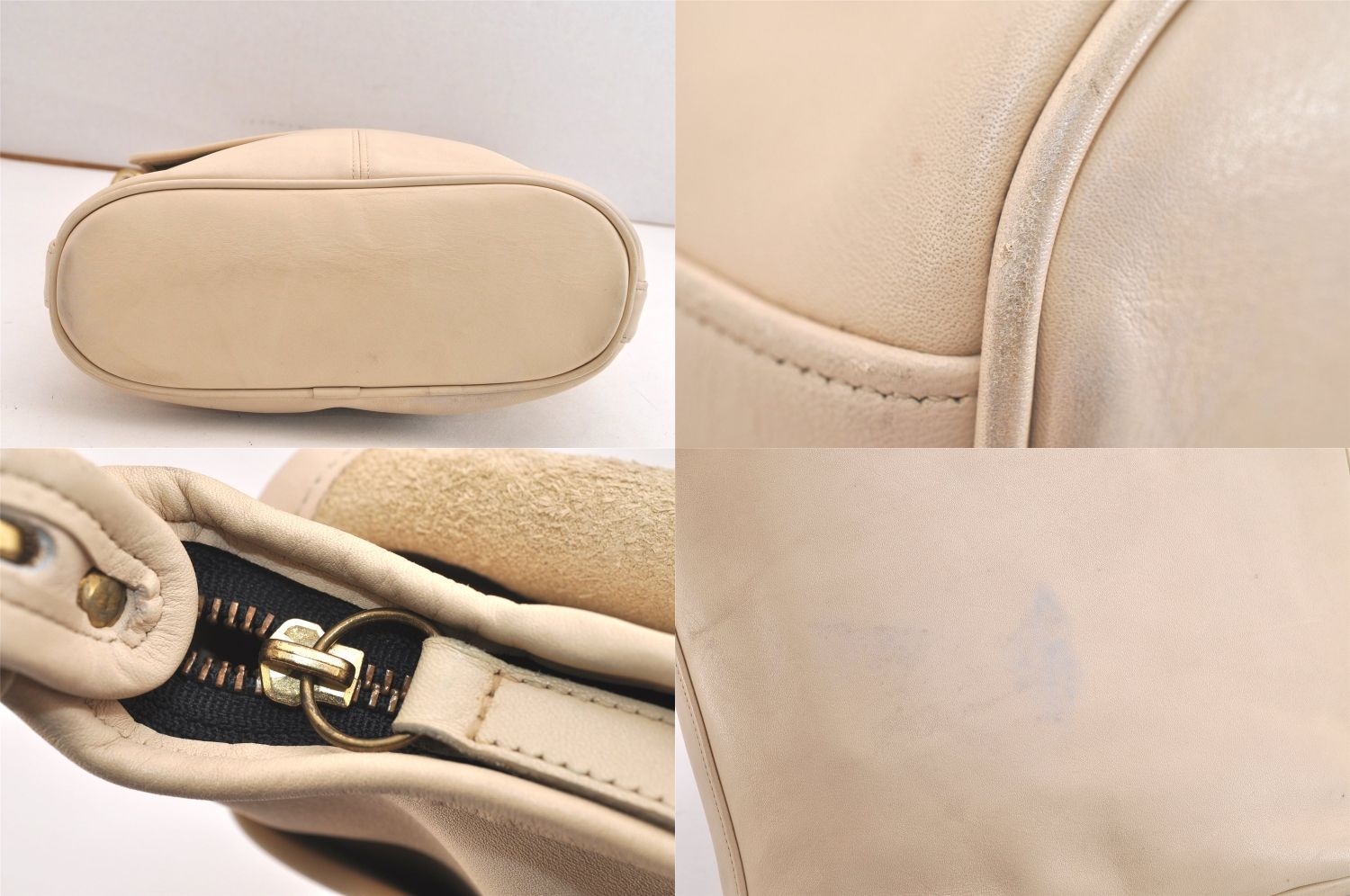 レザー ホワイト