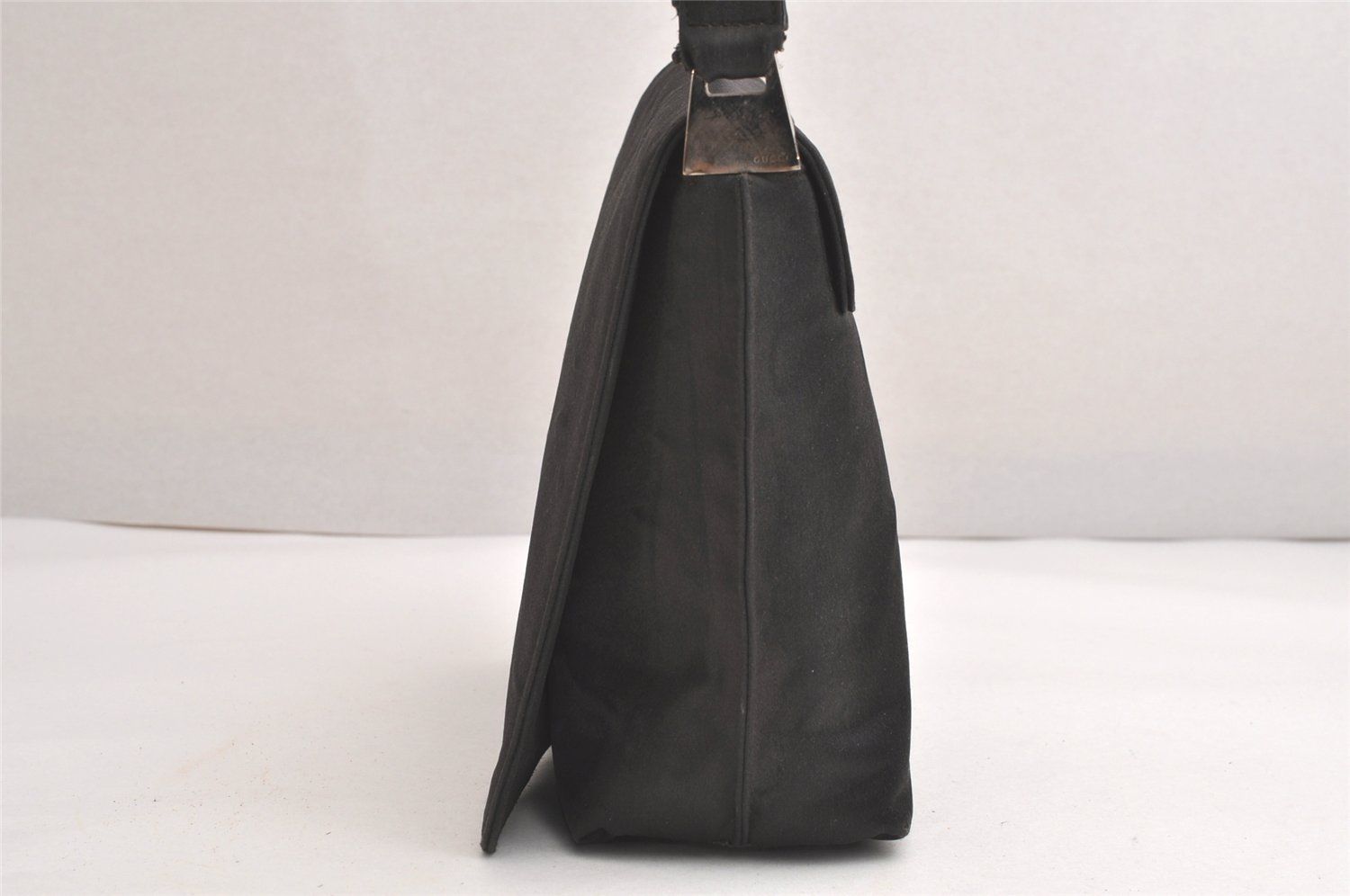 GUCCI グッチ ヴィンテージ ショルダーハンドバッグ 財布 サテン レザー ブラウン ジャンク 4080N DECORATOM_COM_BR