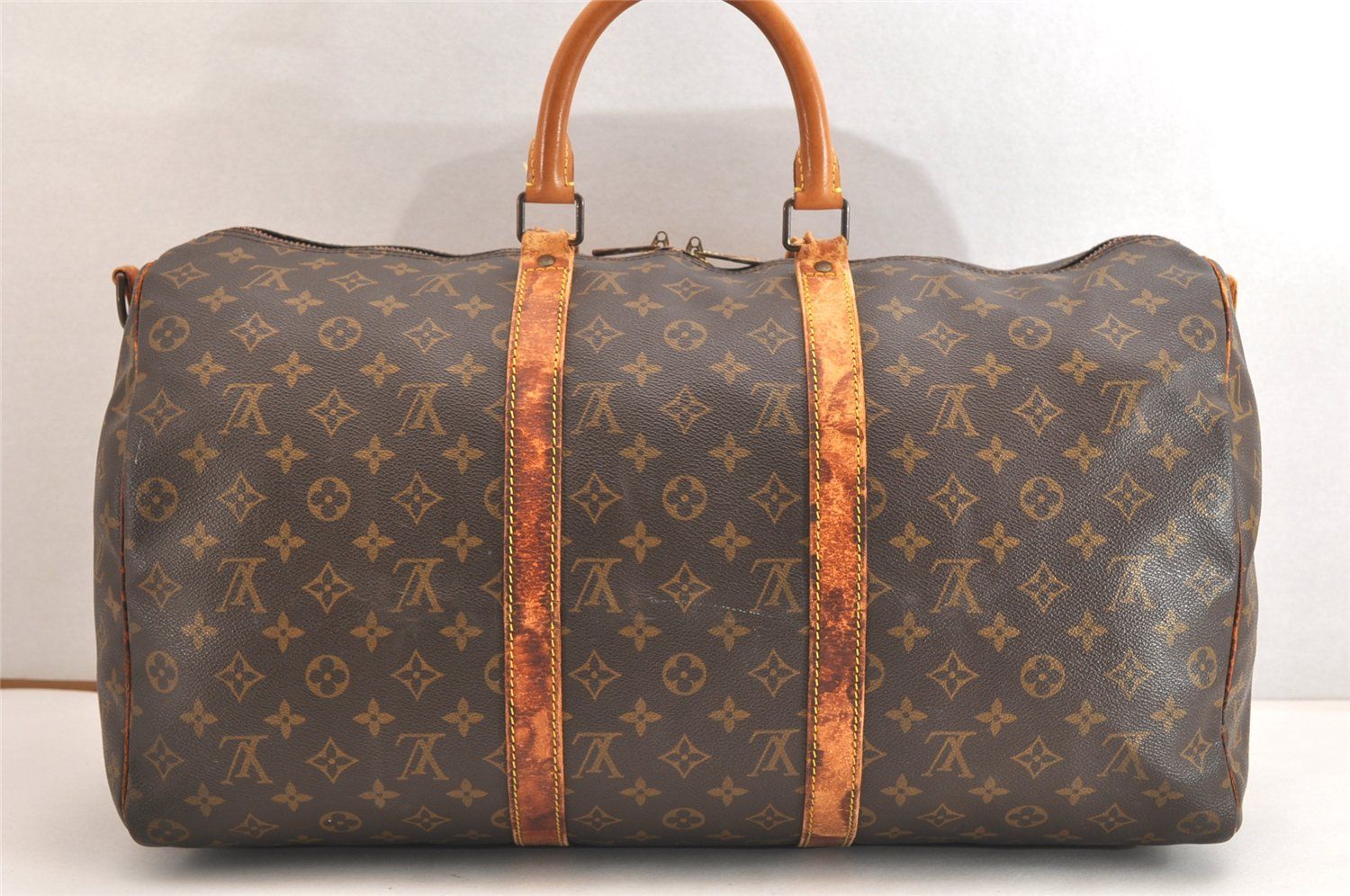 LOUIS VUITTON ルイヴィトン モノグラム キーポル バンドリエール 50 M41416 ボストンバッグ ジャンク 4083N