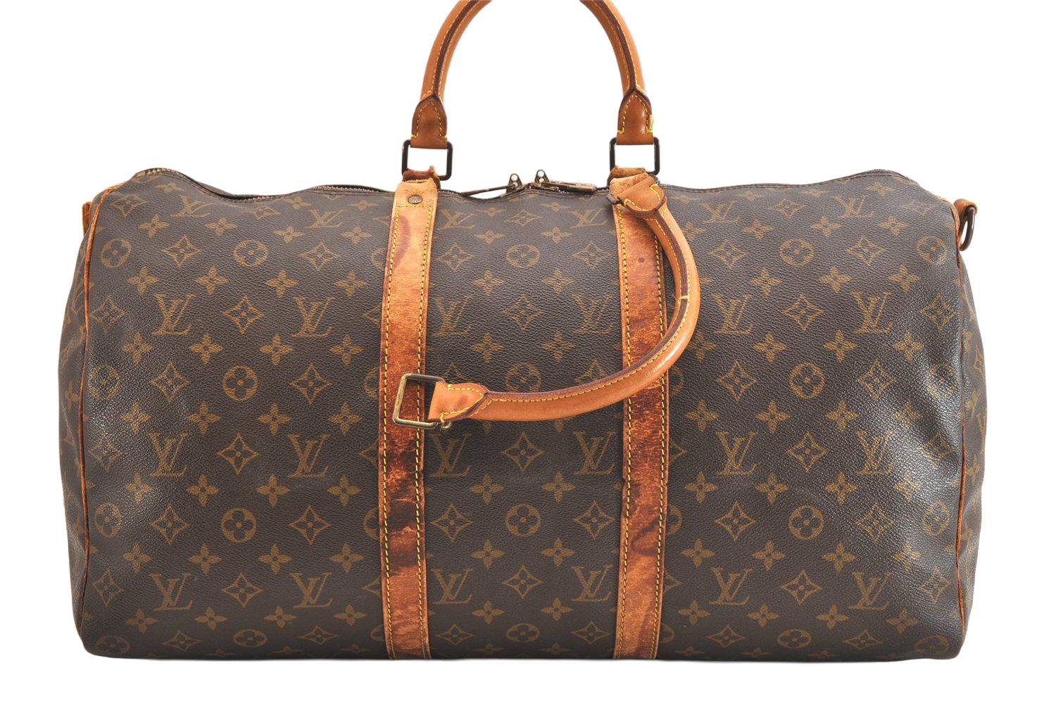 LOUIS VUITTON ルイヴィトン モノグラム キーポル バンドリエール 50 M41416 ボストンバッグ ジャンク 4083N