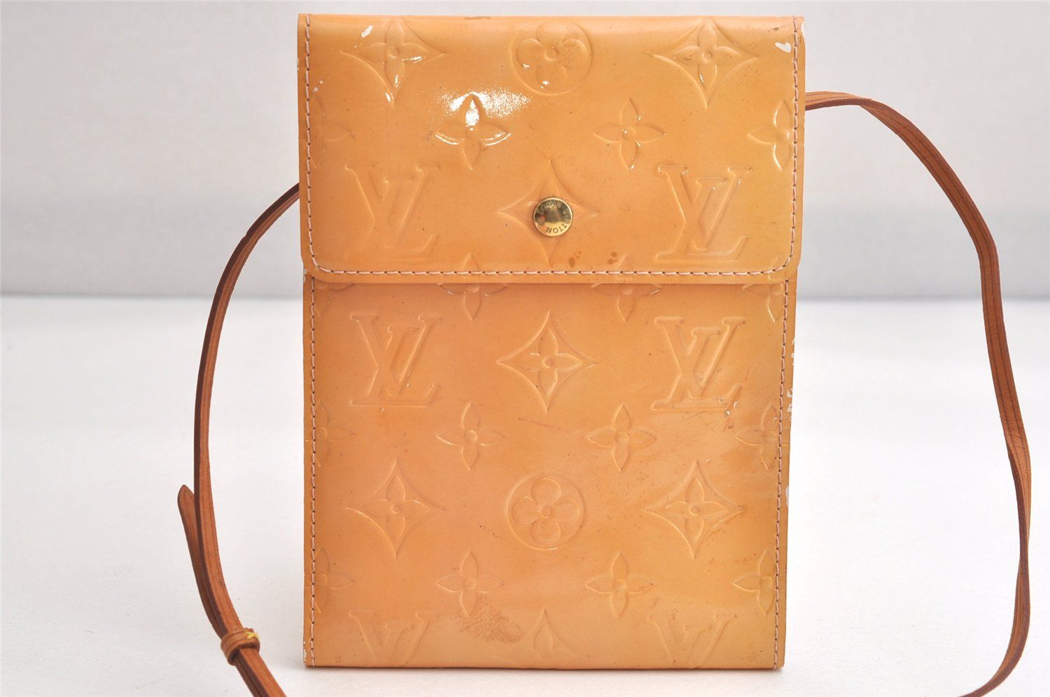 LOUIS VUITTON ルイヴィトン ヴェルニ ケンメア ショルダークロスバッグ ポーチ イエロー LV 4094N