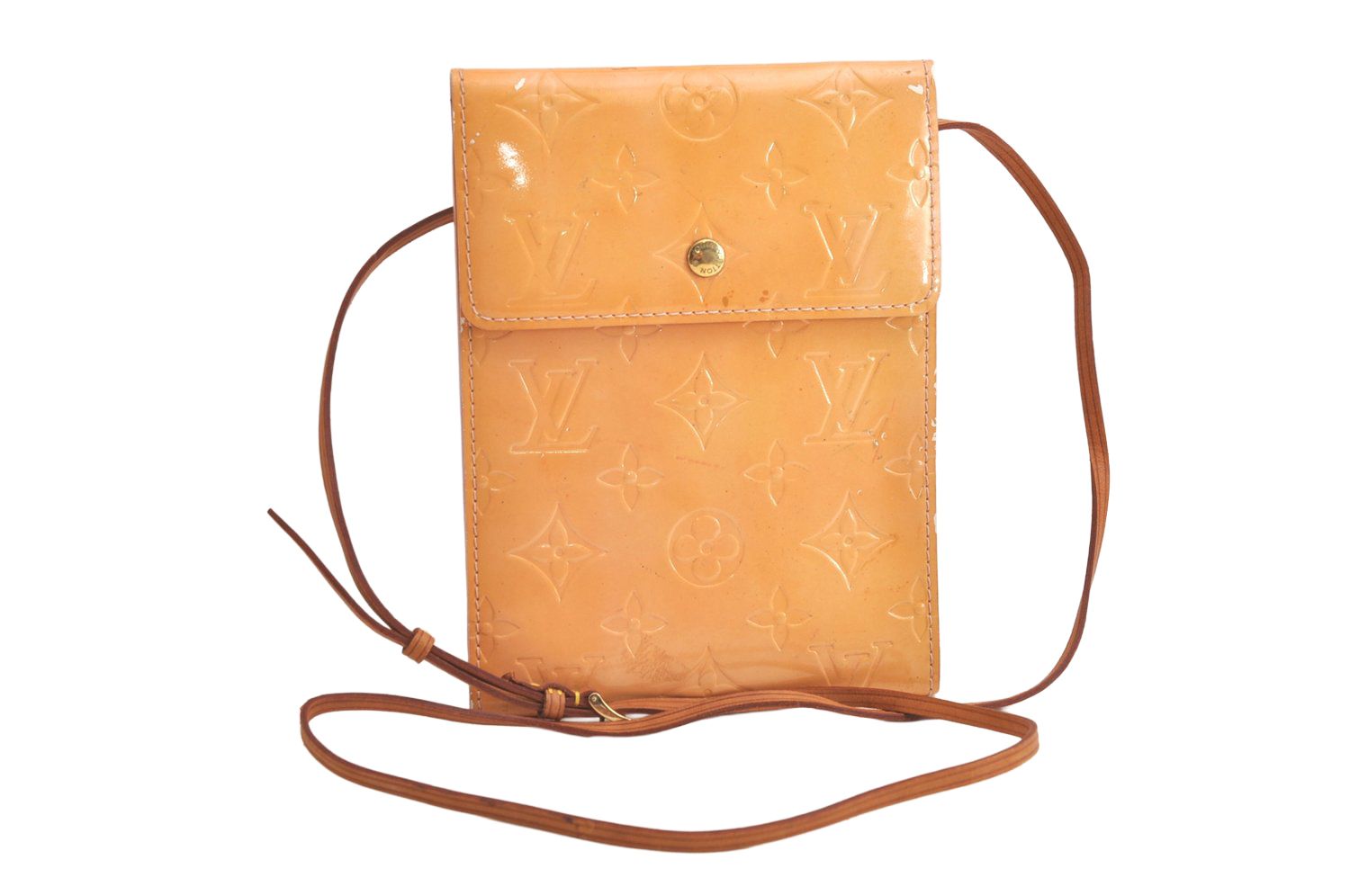 LOUIS VUITTON ルイヴィトン ヴェルニ ケンメア ショルダークロスバッグ ポーチ イエロー LV 4094N