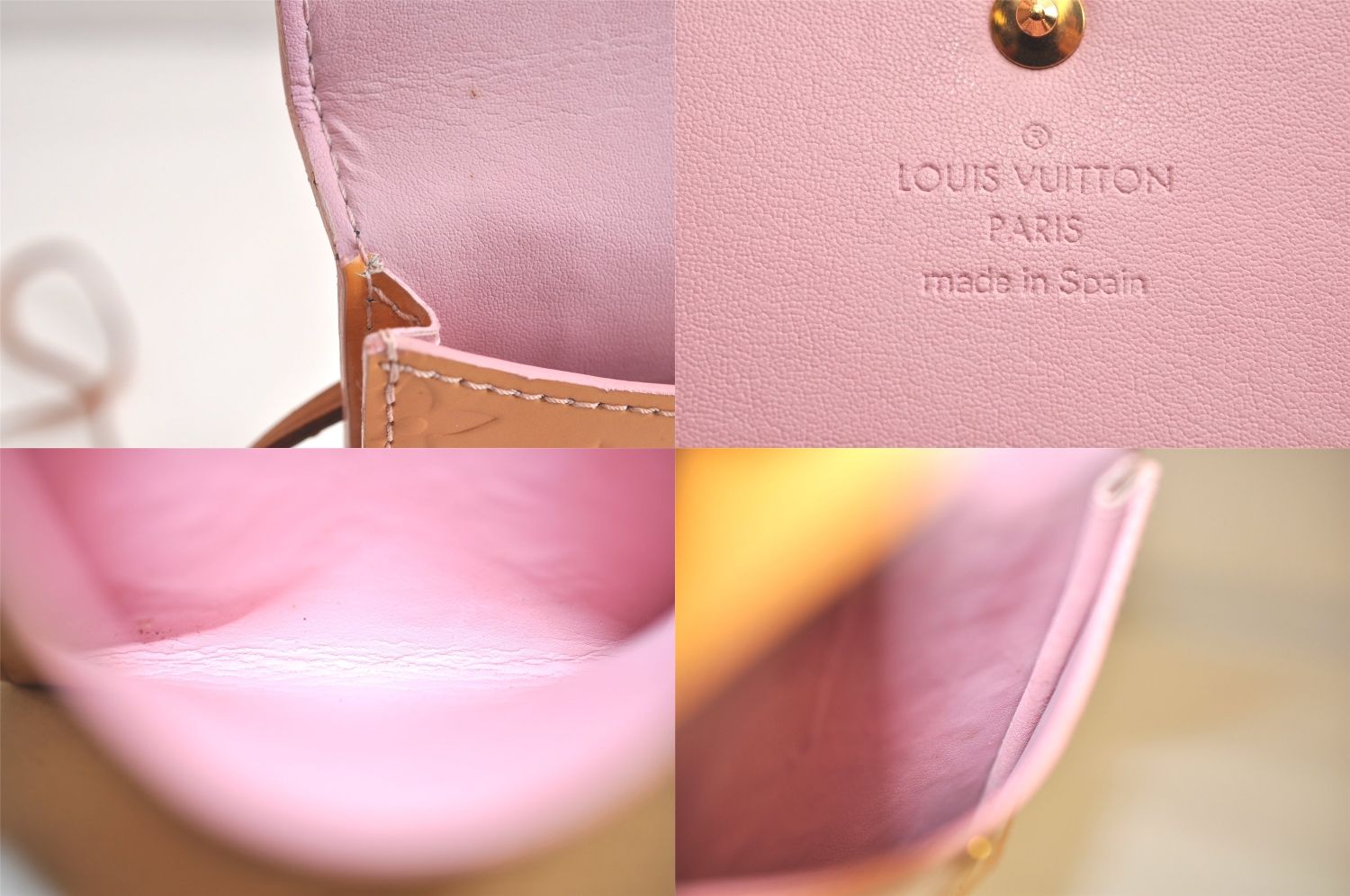 LOUIS VUITTON ルイヴィトン ヴェルニ ケンメア ショルダークロスバッグ ポーチ イエロー LV 4094N DECORATOM_COM_BR