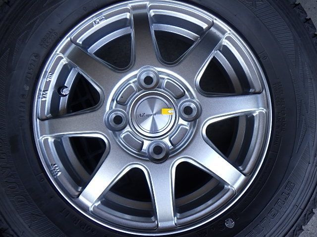 2410 462 AZ sports アルミホイール＆スタッドレスタイヤ 145 R 12 6 PR ４本セット