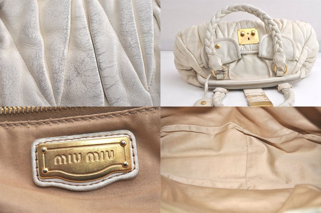 ショルダーハンドバッグ ホワイト