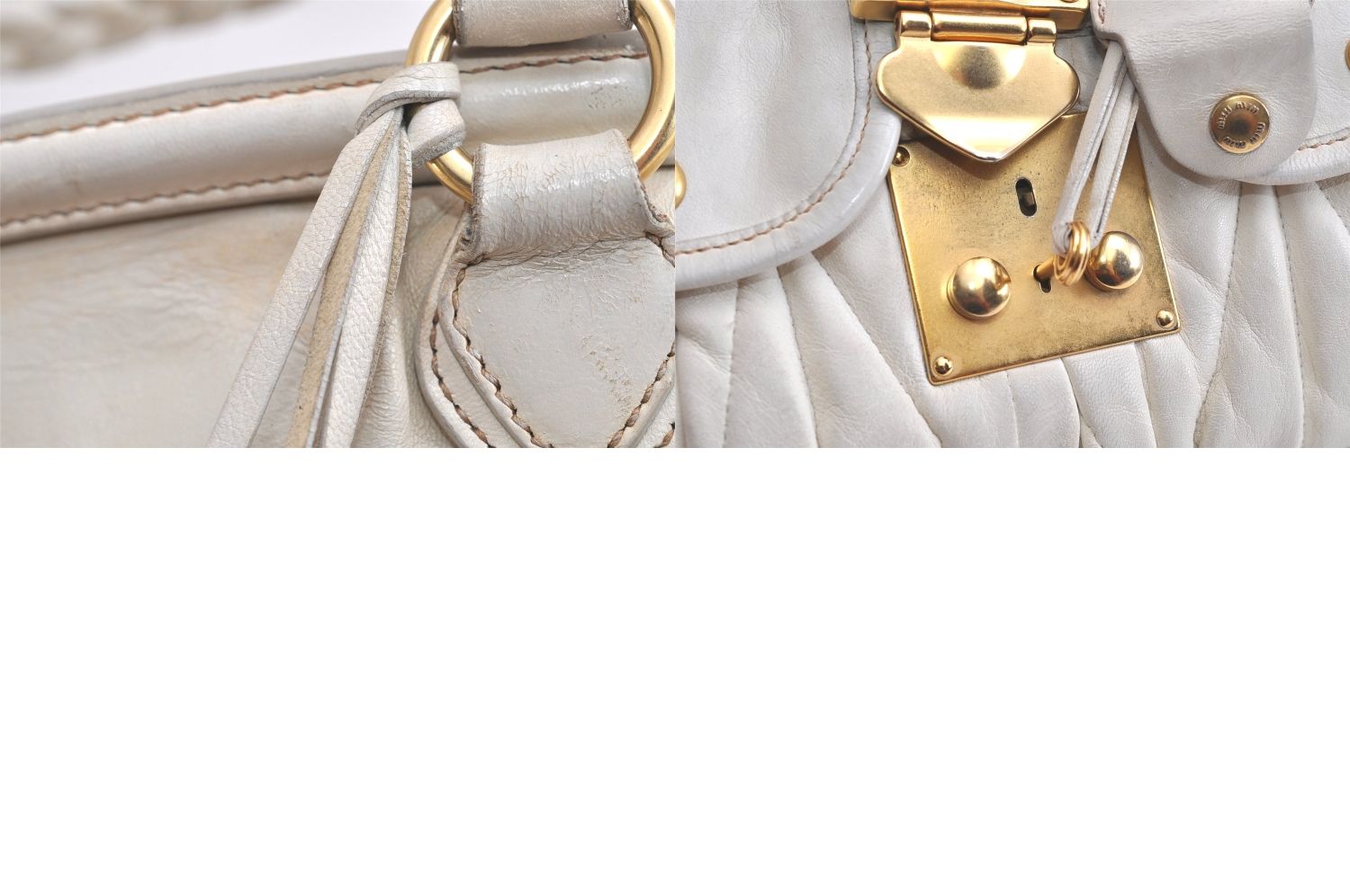 レザー ショルダーハンドバッグ