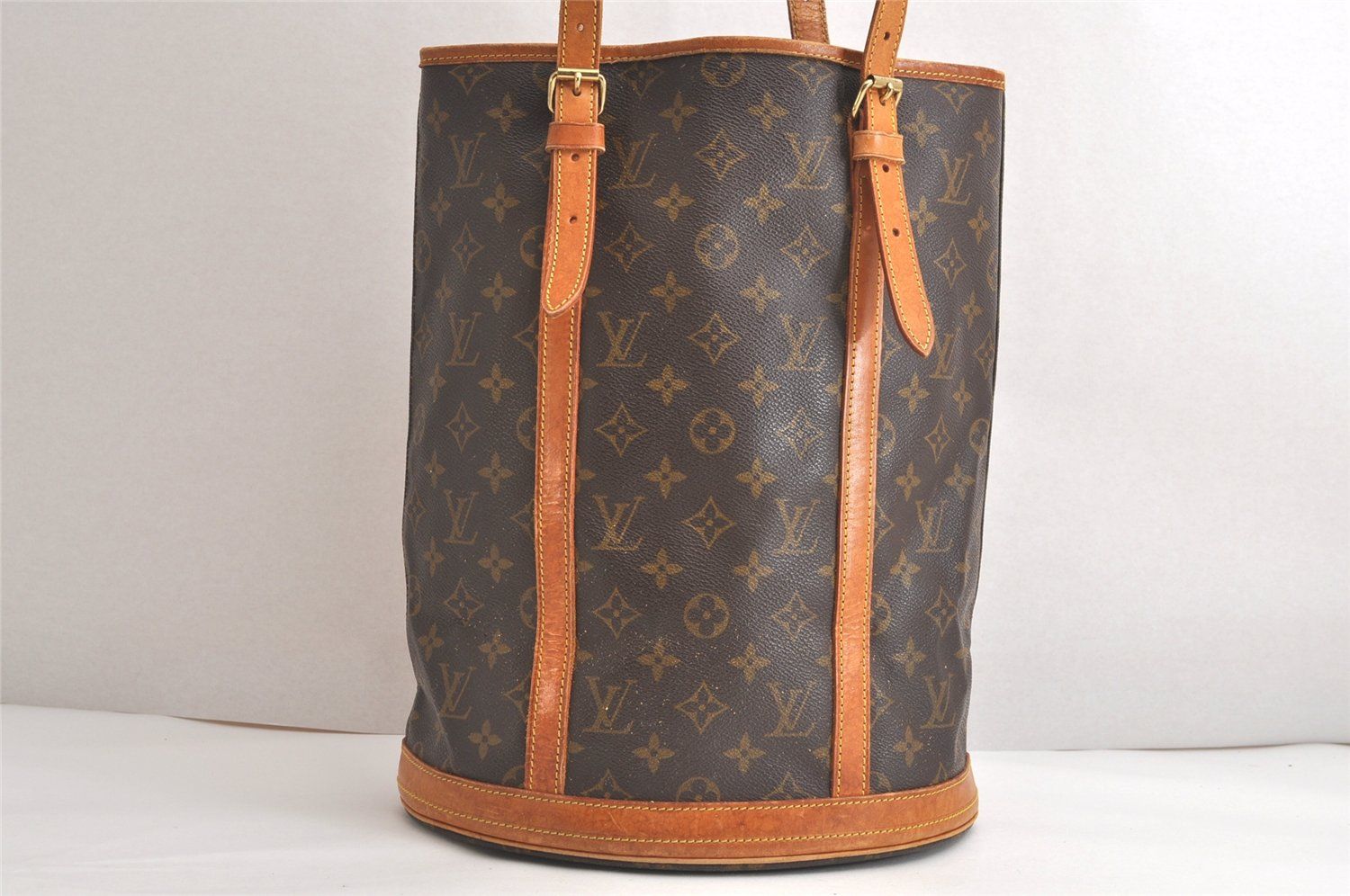 LOUIS VUITTON ルイヴィトン モノグラム バケット GM ショルダートートバッグ M42236 LV ジャンク 4127N