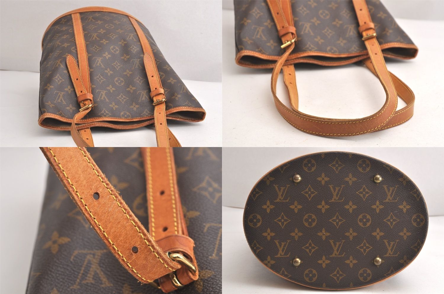 LOUIS VUITTON ルイヴィトン モノグラム バケット GM ショルダートートバッグ M42236 LV ジャンク 4127N DECORATOM_COM_BR