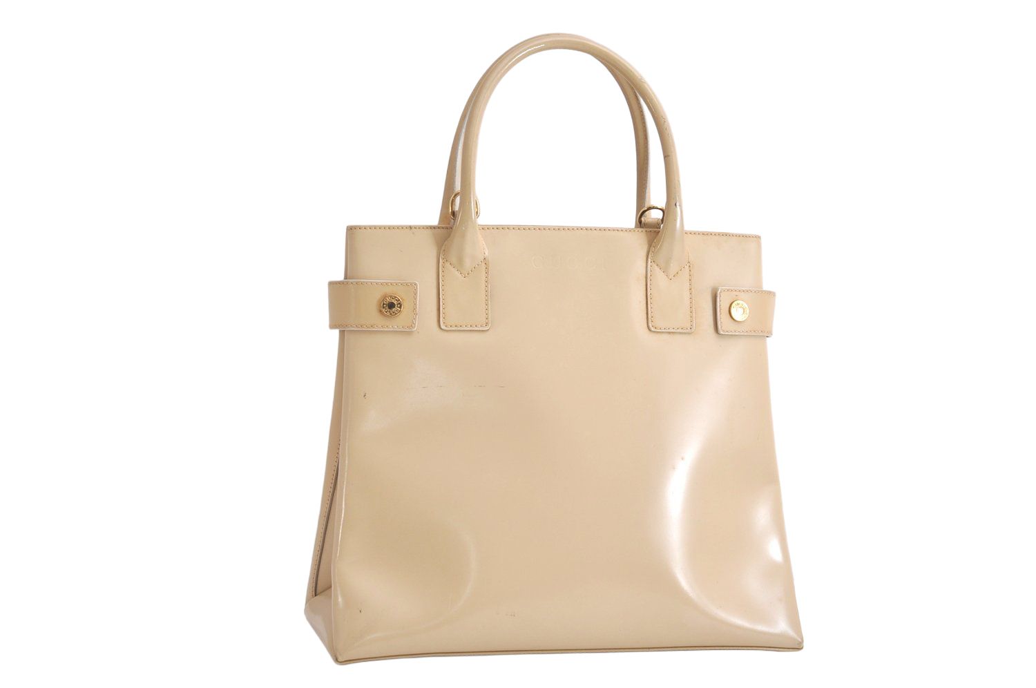 GUCCI グッチ ヴィンテージ 2Way ショルダーハンドバッグ 財布 レザー ベージュ ジャンク 4138N