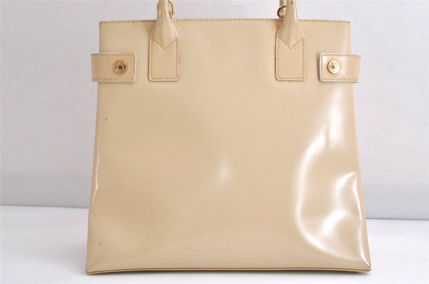 GUCCI グッチ ヴィンテージ 2Way ショルダーハンドバッグ 財布 レザー ベージュ ジャンク 4138N