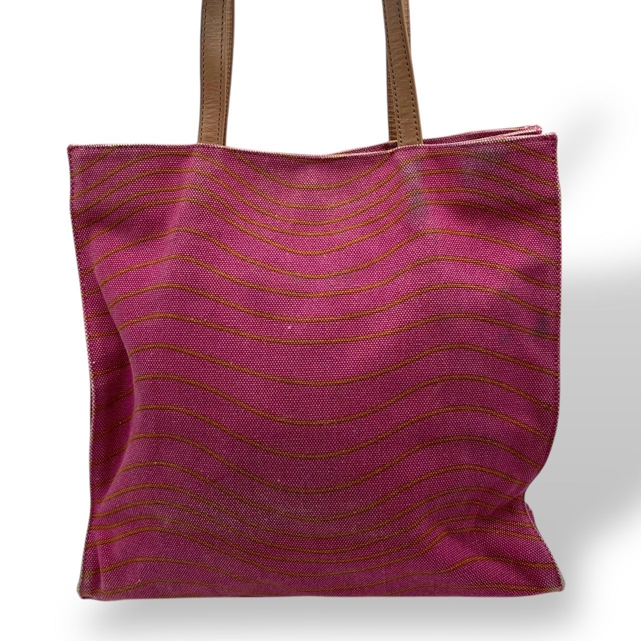 A4収納可 TORY BURCH トリーバーチ トートバッグ キャンバス レザー SOLEIL 月 ムーン 夕日 紫 パープル DECORATOM_COM_BR