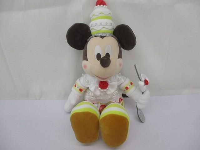 ディズニー ミッキー ハピリクファクトリー ショートケーキ ぬいぐるみ タグ付き