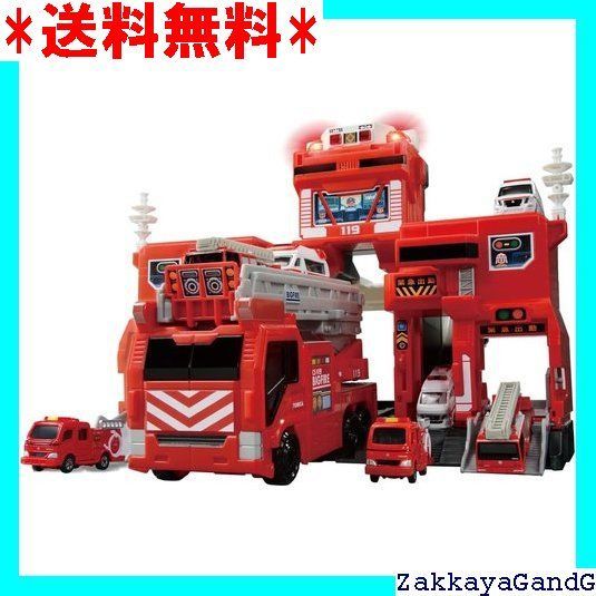 タカラトミー TAKARA TOMY トミカ 変形出動 ! ビッグファイヤー - コマンドステーション ミニカー 車 おもちゃ 男子用 3歳以上 玩具安全基準合格 STマーク認証 TOMICA 58
