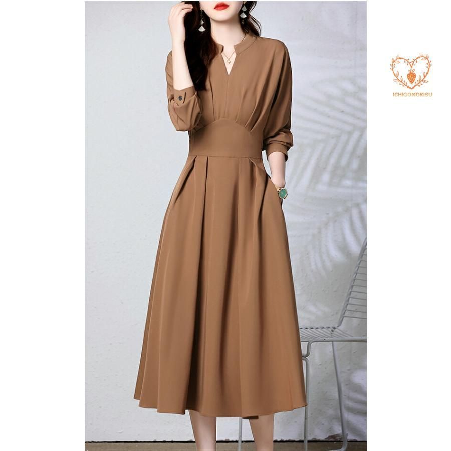 エースアンドレア シェイプアップニットワンピース スタイルアップ