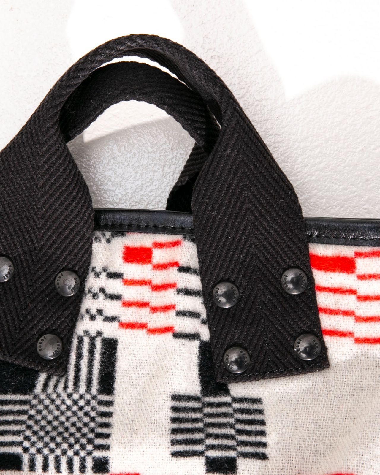 sacai サカイ GEOMETRIC JACQUARD TOTE Sジャガードミニトートバッグ