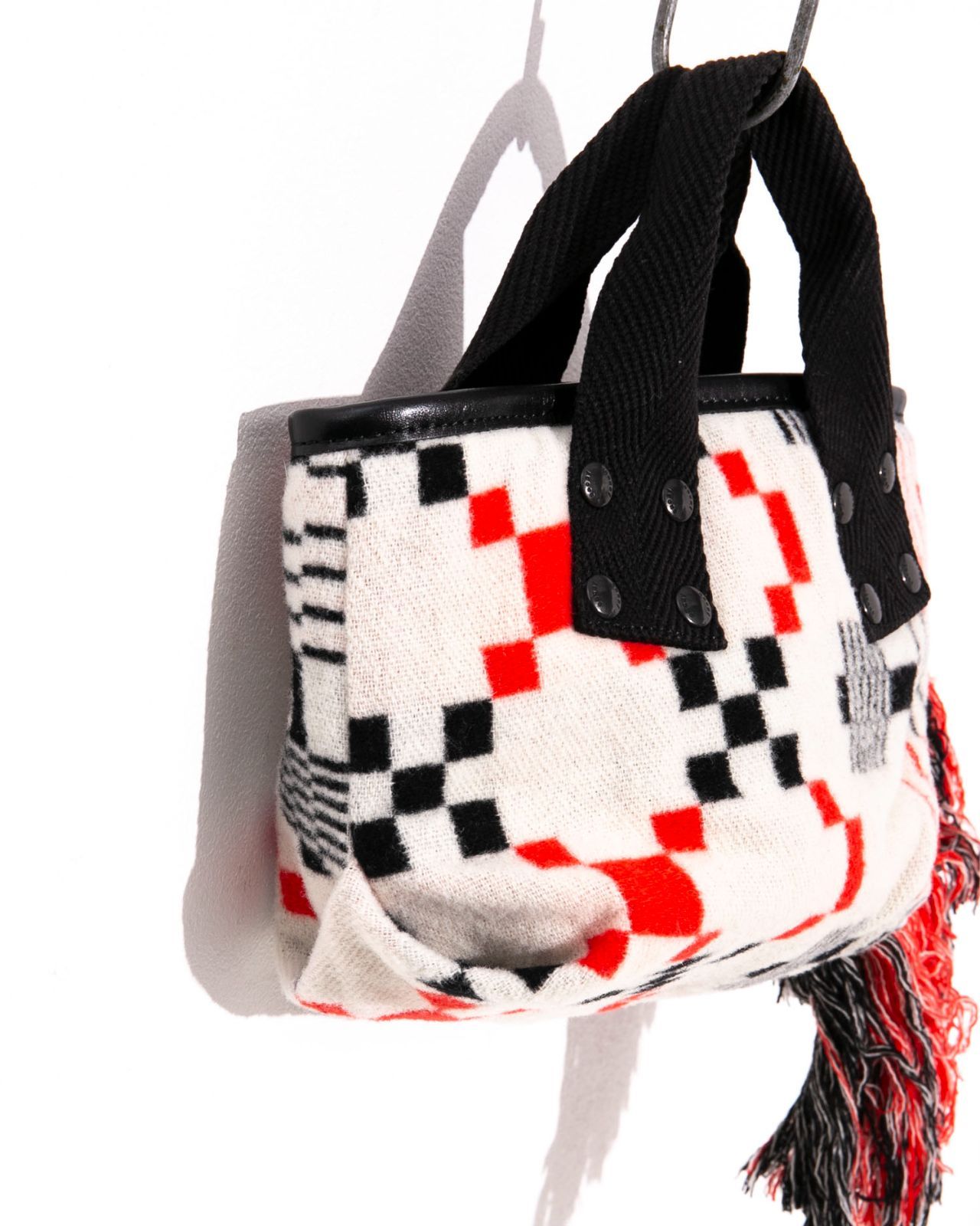 sacai / 22S/GEOMETRIC JACQUARD TOTE/タグ付き/トートバッグ/ウール/総柄/22-042 sacai サカイ GEOMETRIC JACQUARD TOTE Sジャガードミニトートバッグ