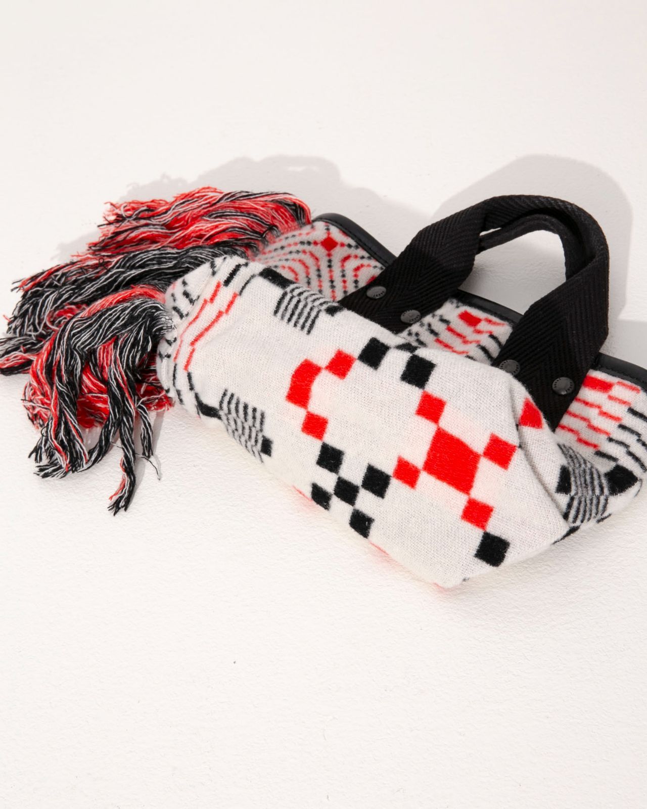 sacai サカイ GEOMETRIC JACQUARD TOTE Sジャガードミニトートバッグ