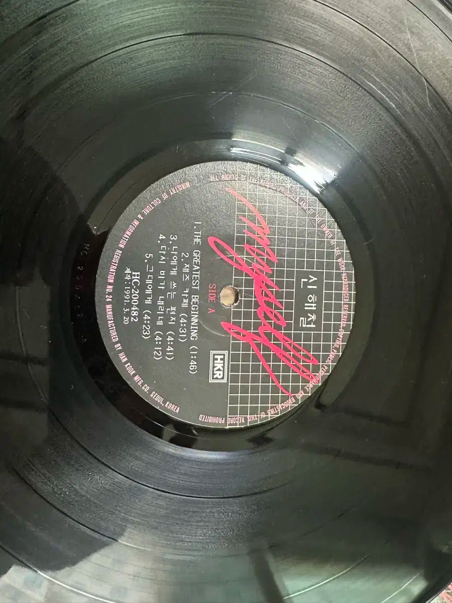 人気 シンヘチョル 1 家 LP 私に 内接 手紙|ジャズ カフェ 人気商品！