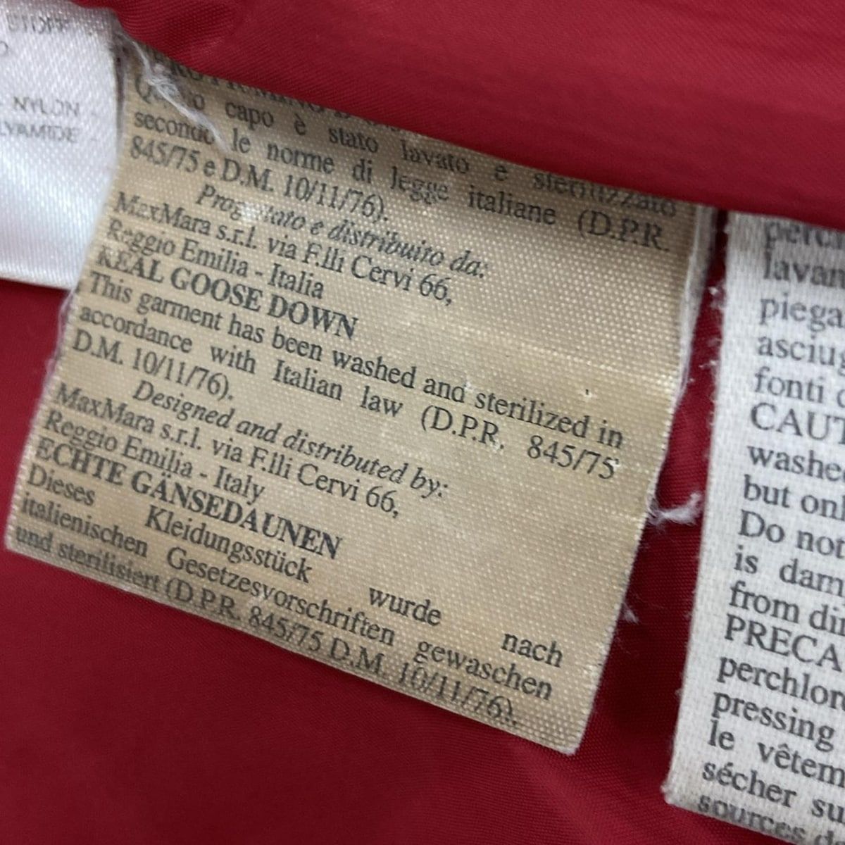 Max MaraWEEKEND マックスマーラウィークエンド ダウンジャケット サイズ42 M レディース - レッド 長袖|冬 GULLKHAN_COM