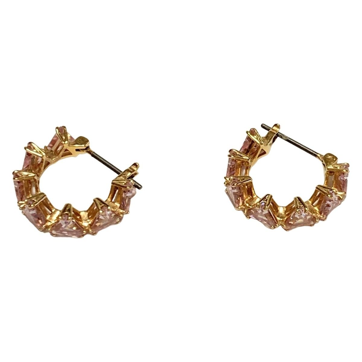 SWAROVSKI スワロフスキー ピアス - ピンク×ゴールド WWW_SHINETEETH_COM