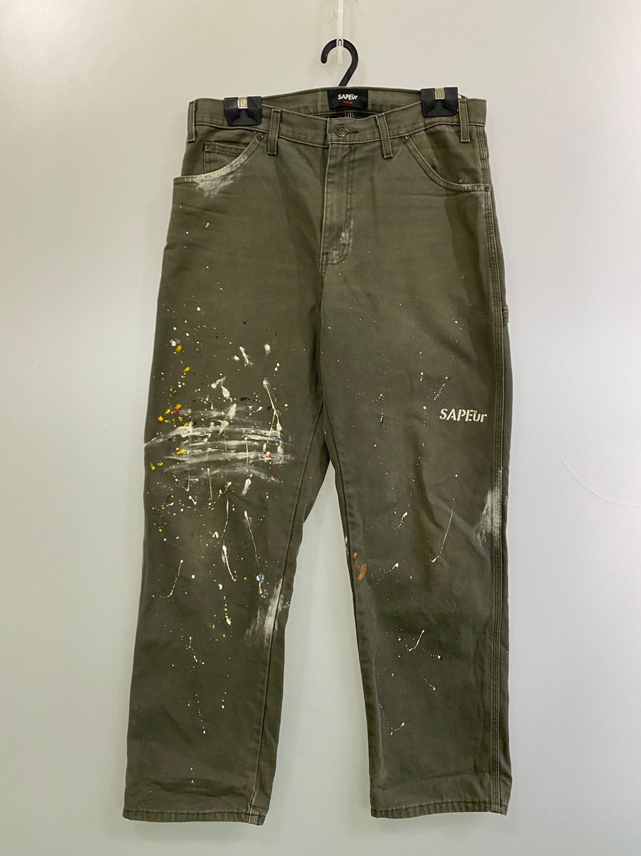 品 Dickies ディッキーズ × SAPEur サプール 別注 コラボ DUCK WORK PAINTER PANTS ダック ワーク ペインターパンツ ボトムス 153-251106-kk-17-min