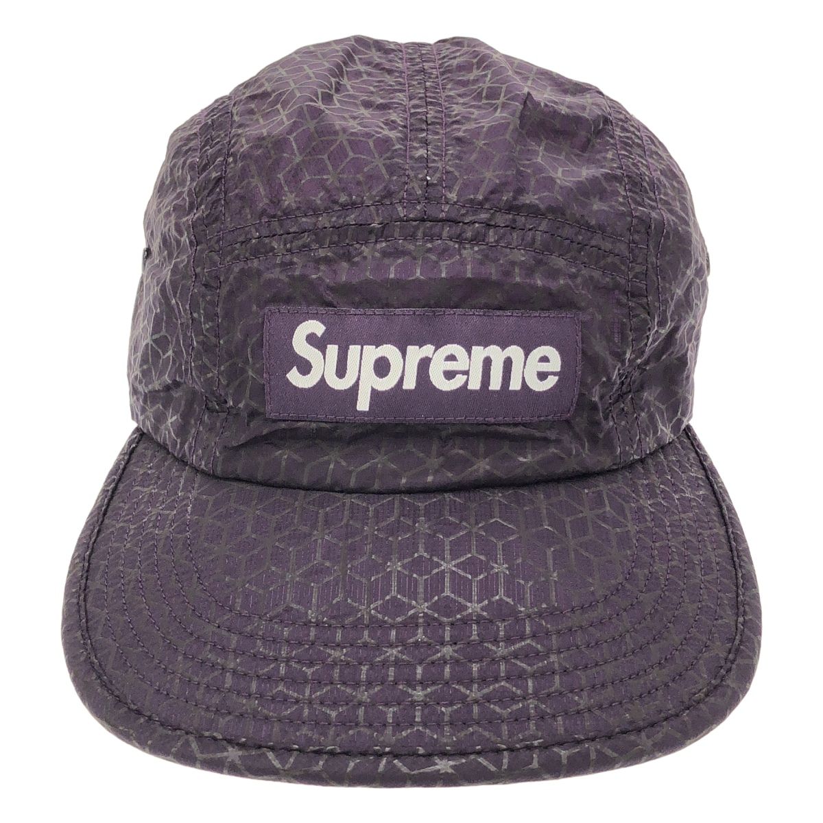 Supreme シュプリーム 19SS Geometric Ripstop Camp Cap ジオメトリックリップストップキャンプキャップ パープル